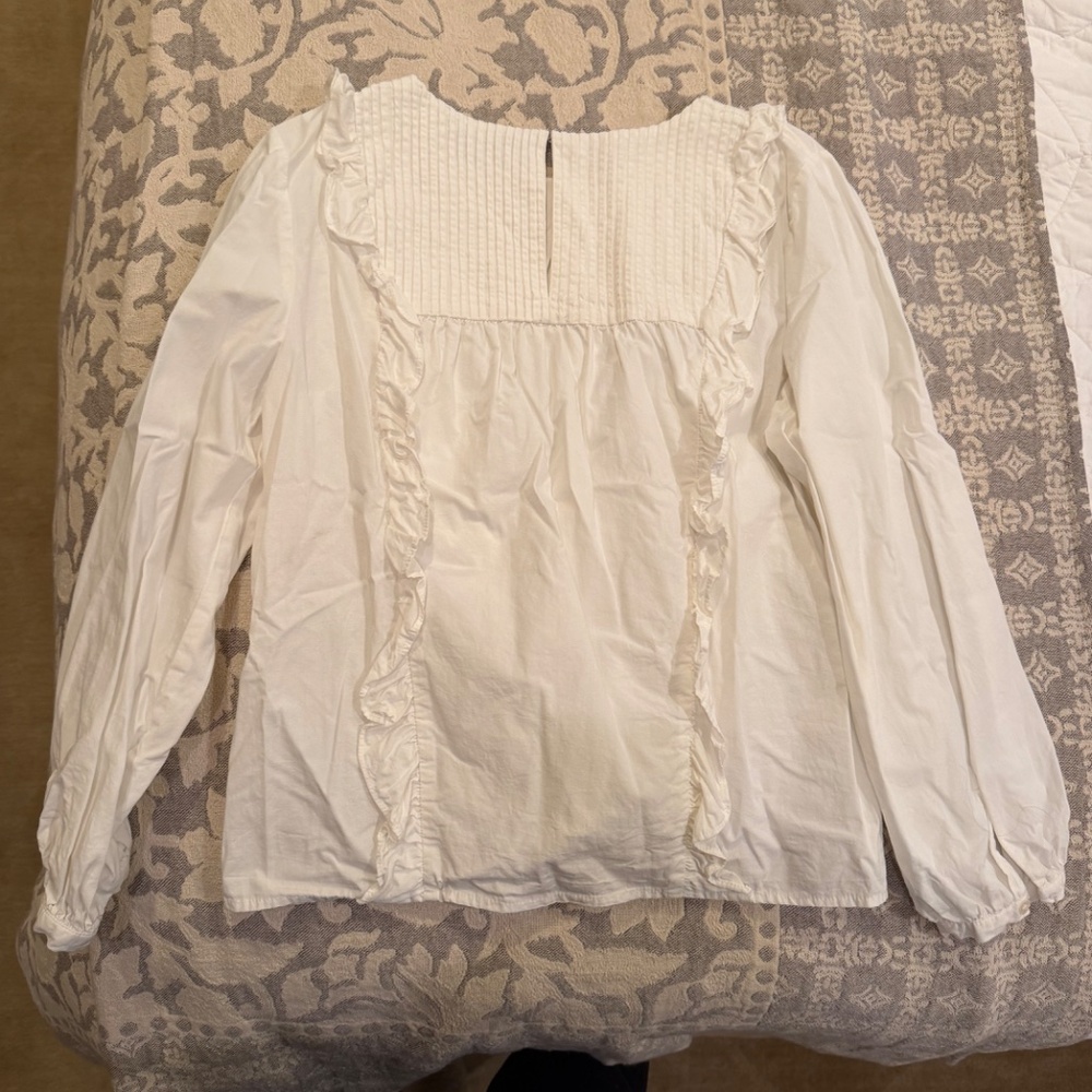 ABLE Sarah Ruffle Blouse | Size Medium - Picture 12 of 12